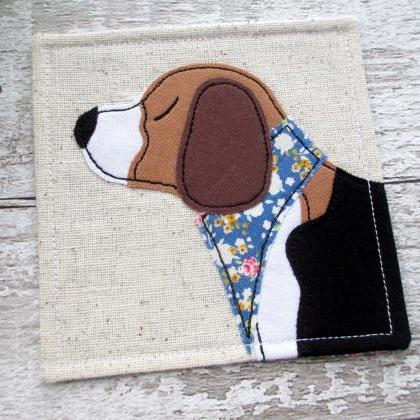Beagle Dog Coaster, Beagle Gift For..
