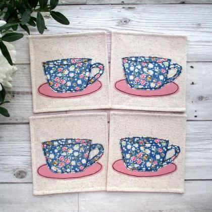 Fabric Coaster Set, New Home Gift