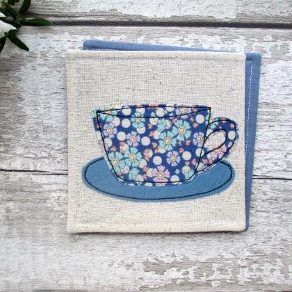 Fabric Coaster, Coffee Lover Gift
