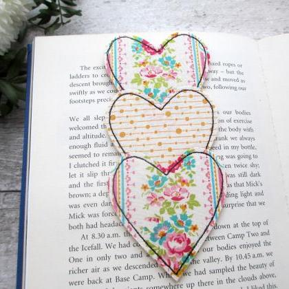 Heart Trio Bookmark, Reading Gift F..