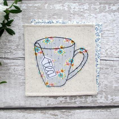 Fabric Mug Coaster, Tea Gift