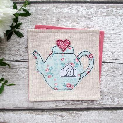 Teapot Coaster, Gift Idea For A Tea Lover