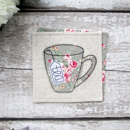 Tea Coaster, Tea Lover Gift, Shabby Chic..