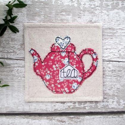 Teapot Coaster, Tea For One Gift Id..