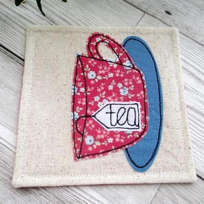 Tea Cup Coaster, Retirement Gift For A Tea Lover
