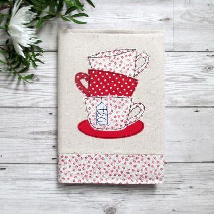 A5 Fabric Notebook, Gift For A Tea ..