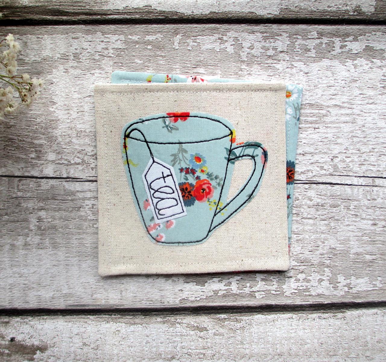 Tea Mug Coaster, Gift For A Tea Lover / Teacher / Thank You