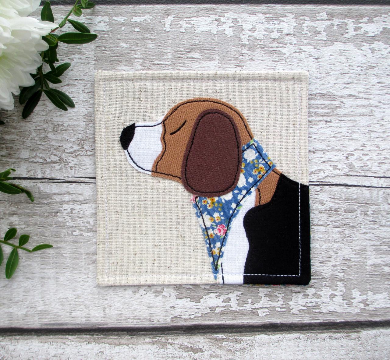 Beagle Dog Coaster, Beagle Gift For A Dog Owner
