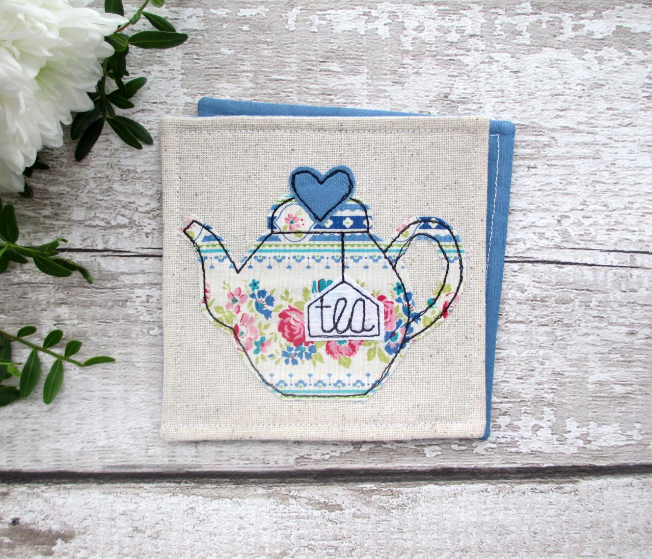 Teapot Coaster, Tea For One Gift Idea, Retirement Gift