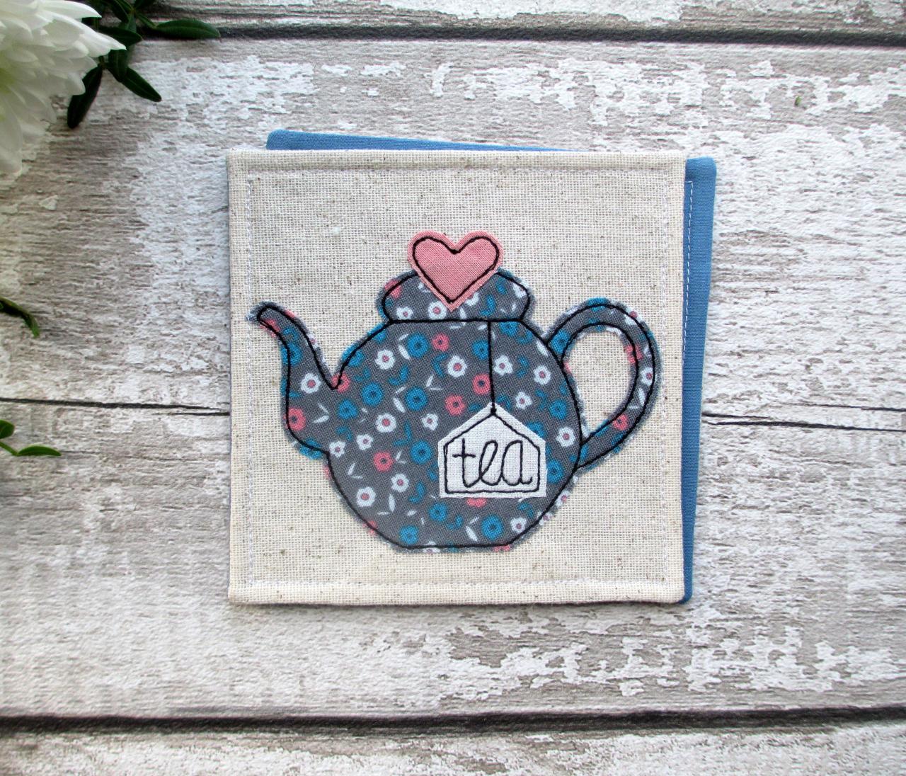 Teapot Coaster, Tea For One Gift Idea, Retirement Gift For A Tea Lover