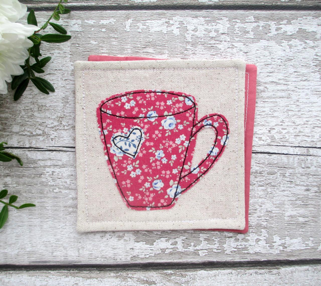 Mug Coaster, Small Gift Idea For A Tea Or Coffee Lover
