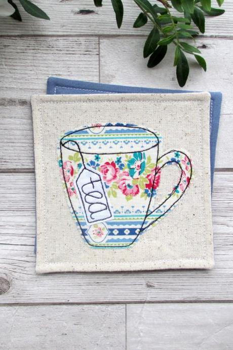Fabric Tea Coaster, Retirement Gift